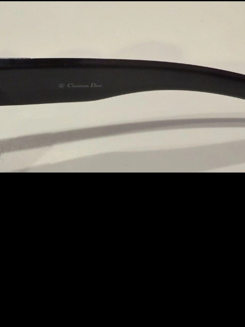 Dior Black Sunglasses with Gray Smoke Lenses - Picture 6 of 10